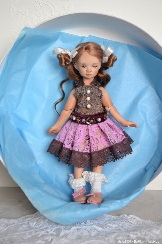 Шарнирная фарфоровая красотка 18см