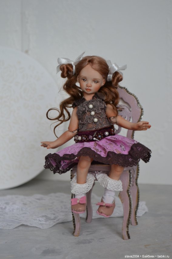 Шарнирная фарфоровая красотка 18см