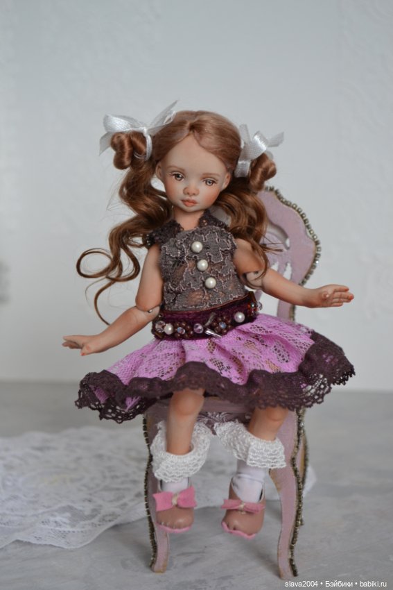 Шарнирная фарфоровая красотка 18см