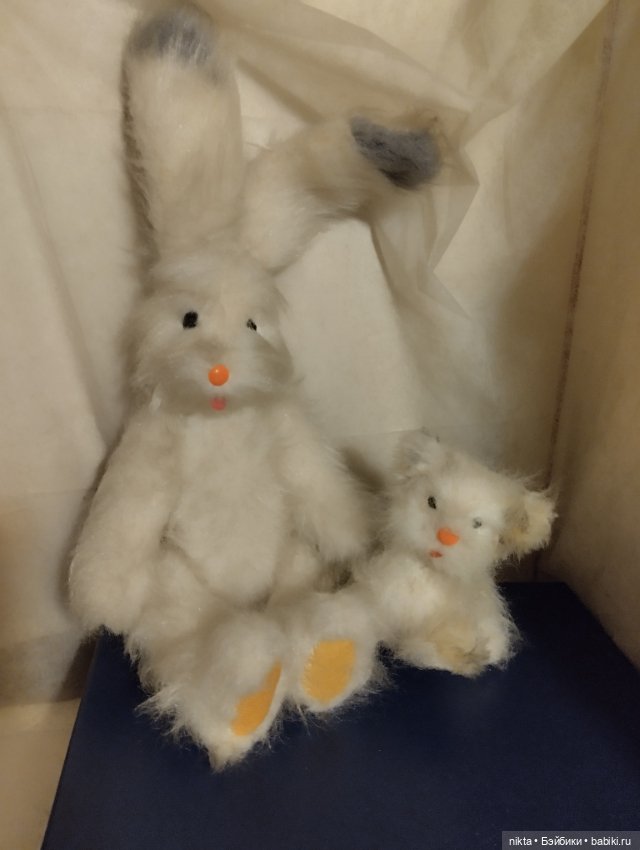 Заяц и кот СССР Мягкие игрушки СССР Верные друзья