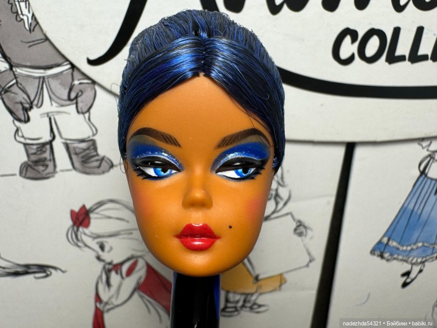 Голова Барби Сапфир 65-я годовщина (Силкстоун)