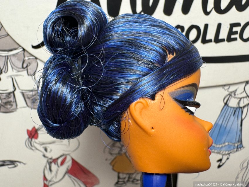 Голова Барби Сапфир 65-я годовщина (Силкстоун) (фото 3)