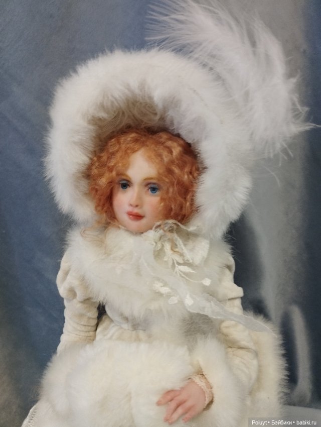 Зимняя барышня — Авторские куклы (фото 8)