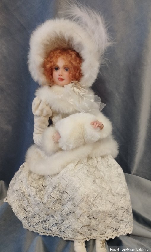 Зимняя барышня — Авторские куклы (фото 5)