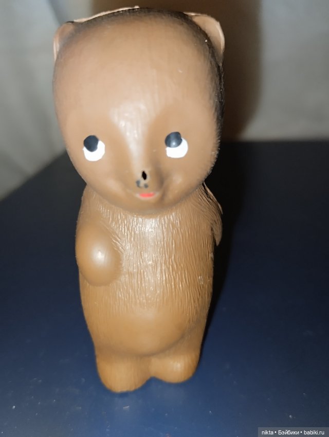 Резиновая игрушка времен СССР Мишка Венгрия