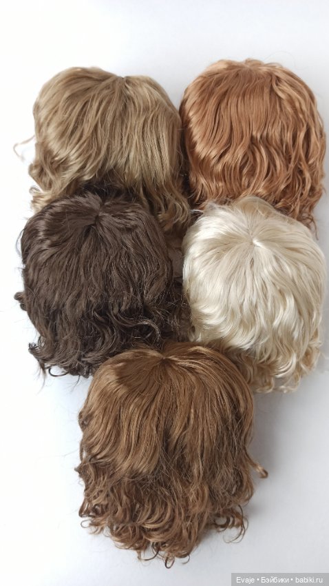 Парики 10-11" - Волнистый, 5 цветов