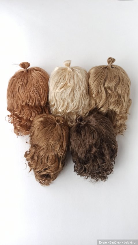 Парики 10-11" - Волнистый с петелькой, 5 цветов