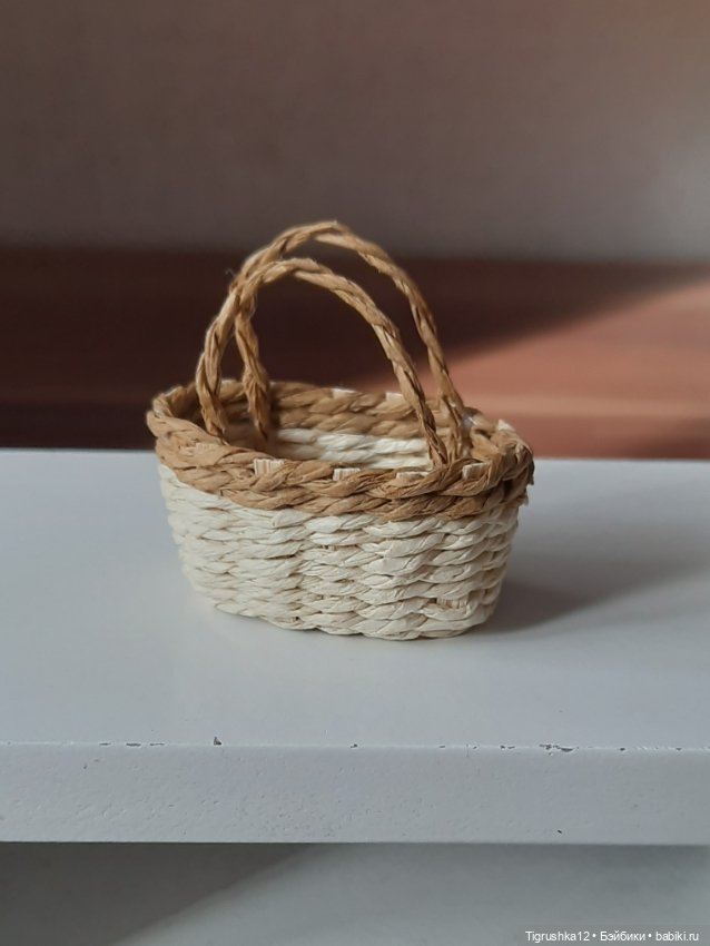 Корзинки #2 — Миниатюра для кукол (фото 4)