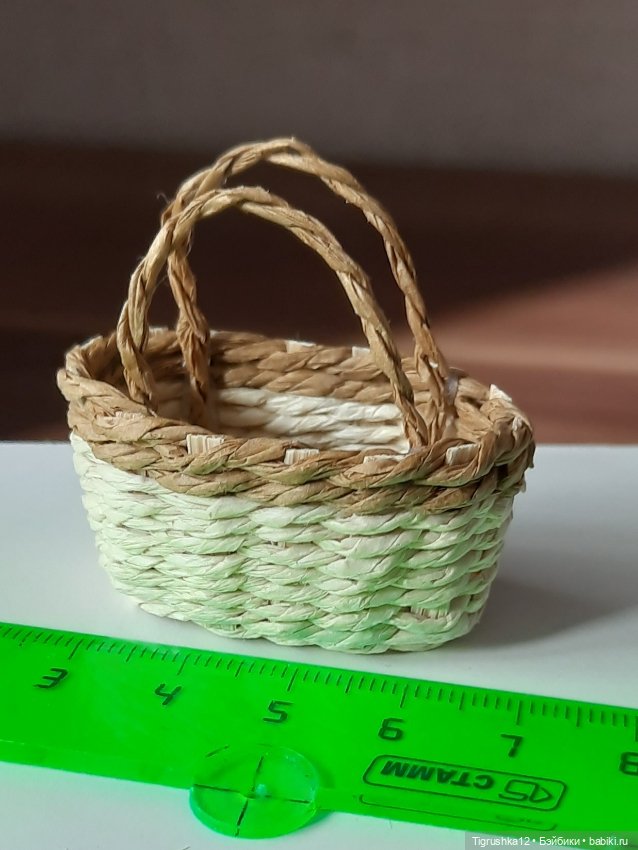 Корзинки #2 — Миниатюра для кукол (фото 6)