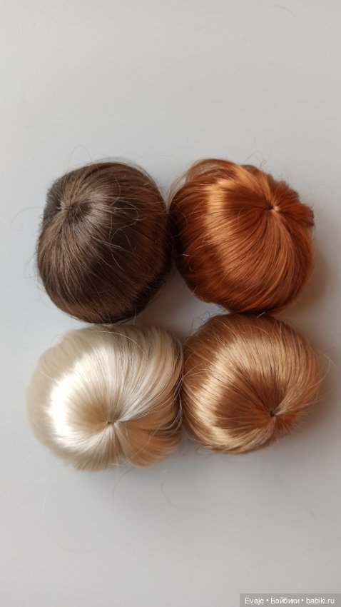 Парики 3-4" - Каре, 4 цвета