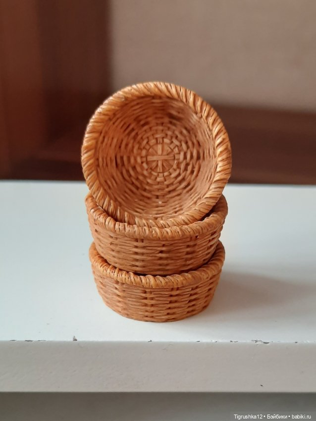 Корзинки #1 — Миниатюра для кукол (фото 2)
