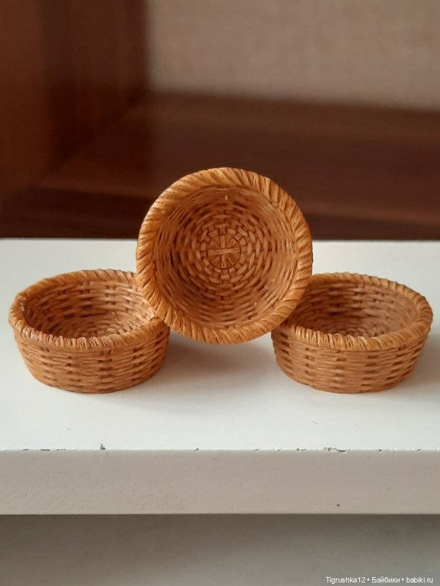 Корзинки #1 — Миниатюра для кукол