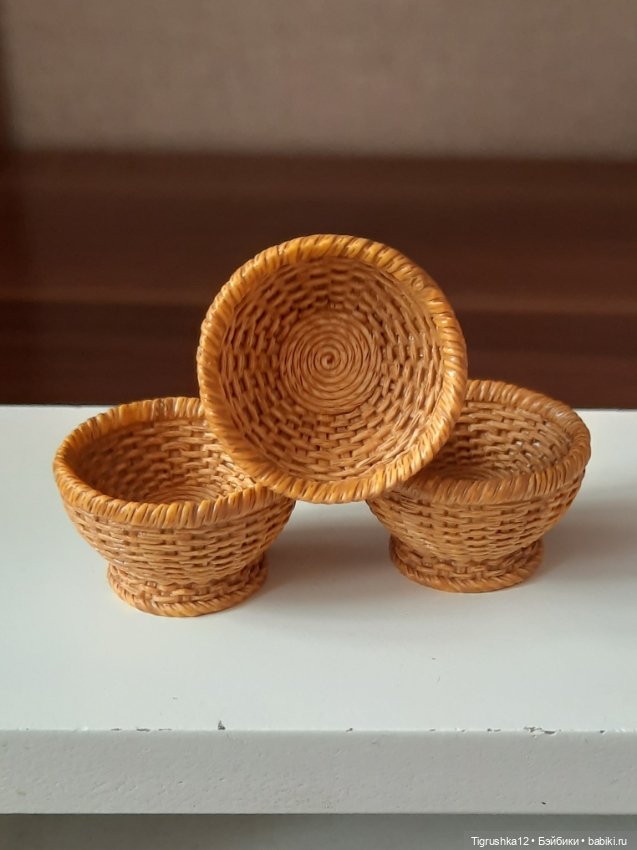 Корзинки #2 — Миниатюра для кукол (фото 2)