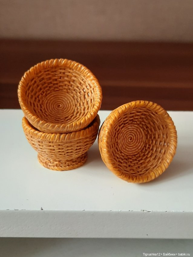 Корзинки #2 — Миниатюра для кукол