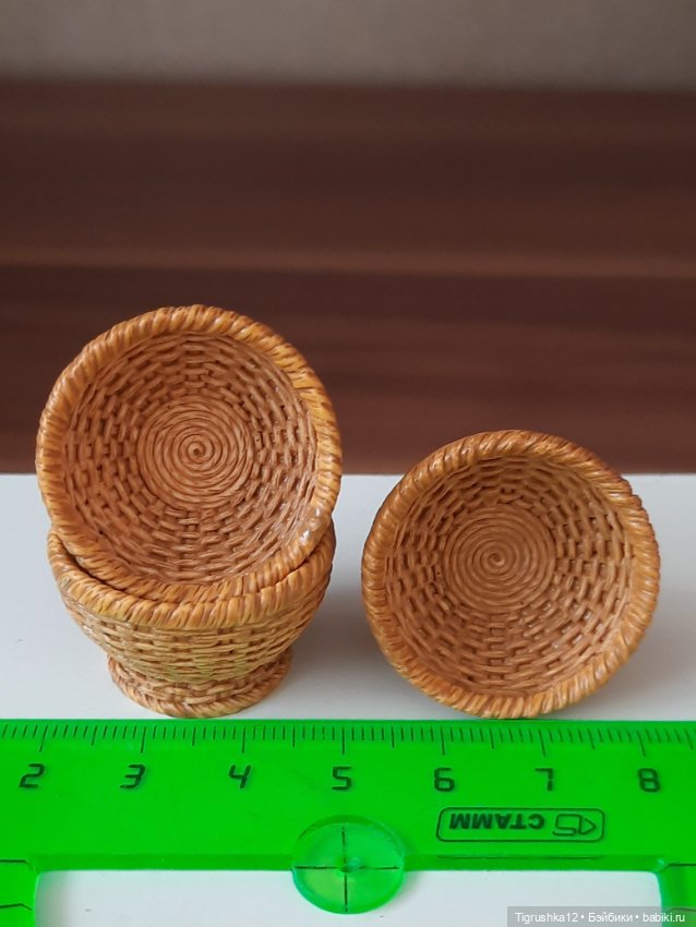 Корзинки #2 — Миниатюра для кукол (фото 8)