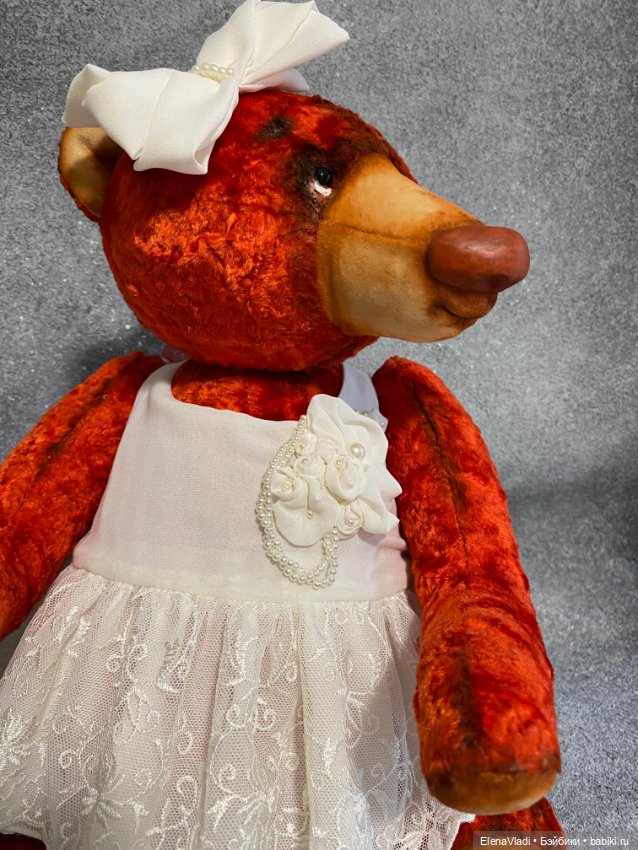 Большая мишка Аглая — Авторские игрушки