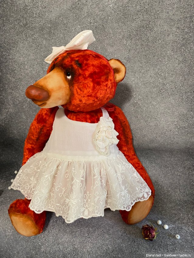 Большая мишка Аглая — Авторские игрушки (фото 4)