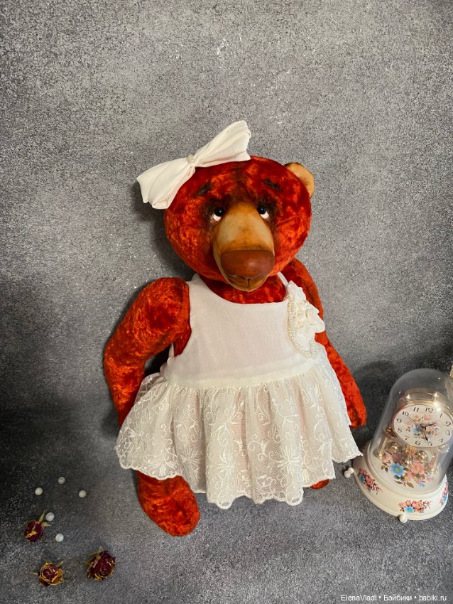 Большая мишка Аглая — Авторские игрушки (фото 6)
