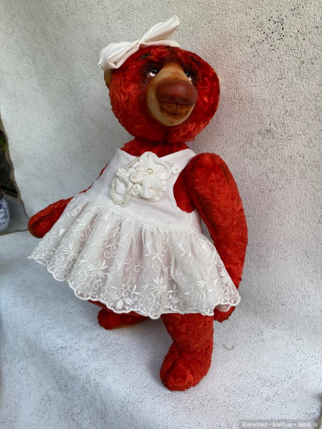 Большая мишка Аглая — Авторские игрушки (фото 7)