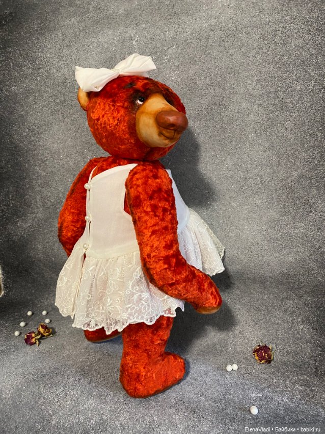 Большая мишка Аглая — Авторские игрушки (фото 5)