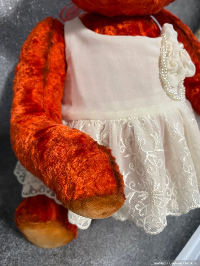 Большая мишка Аглая — Авторские игрушки (фото 8)