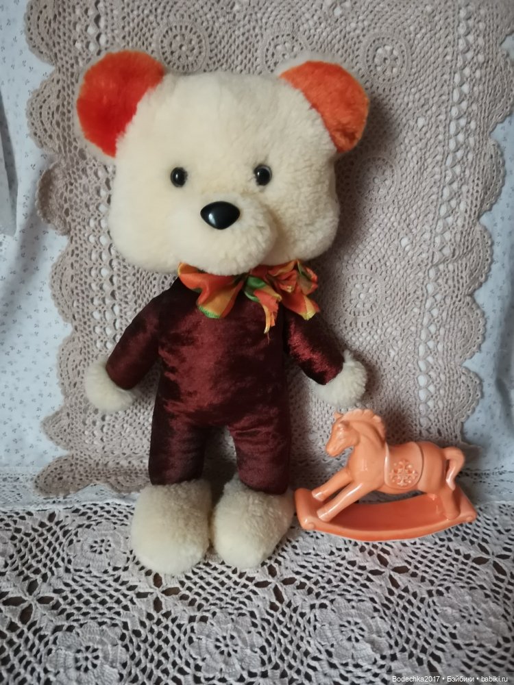 Мишка времен СССР — Винтажные куклы и игрушки детства (фото 3)
