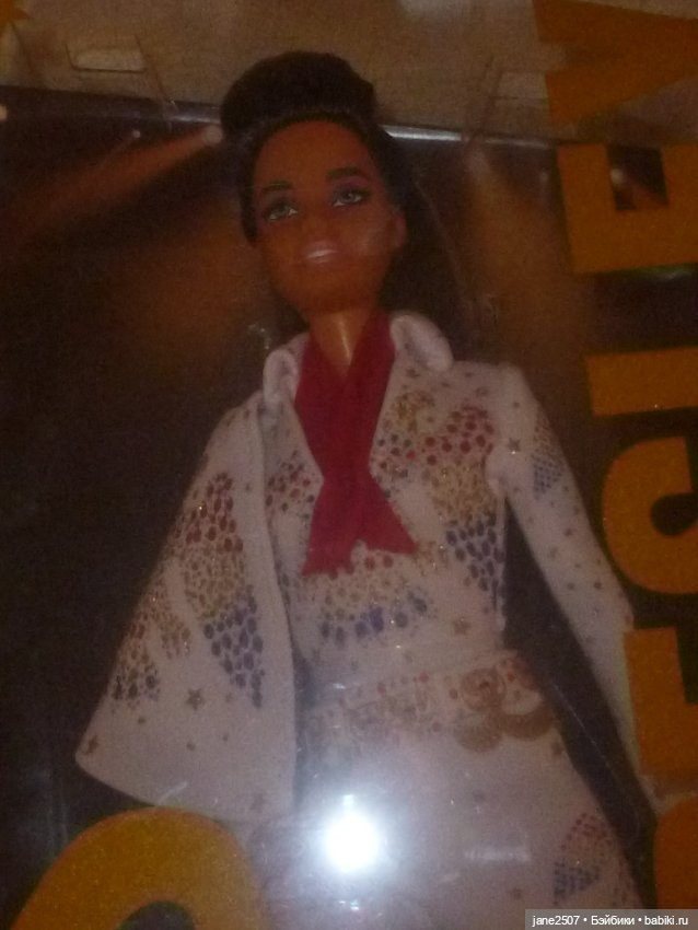 Коллекционная шарнирная Барби Barbie Elvis 2021 NRFB (фото 3)