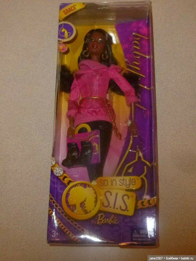 Барби шарнирная Barbie doll SIS So in Style Baby Phat Grace NRFB - очень редкий выпуск (фото 2)