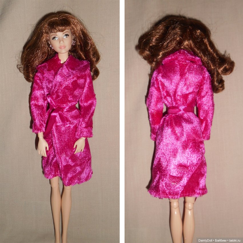 Яркий халат на Барби — Одежда для кукол