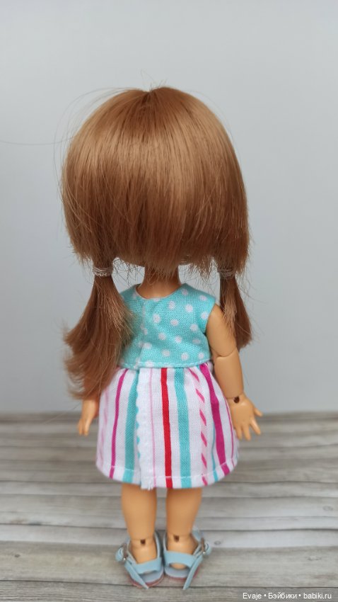 Парики 5-6" - Боб с хвостиками (канекалон), русый (фото 4)