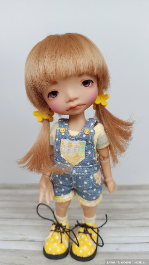 Парики 5-6" - Боб с хвостиками (канекалон), русый