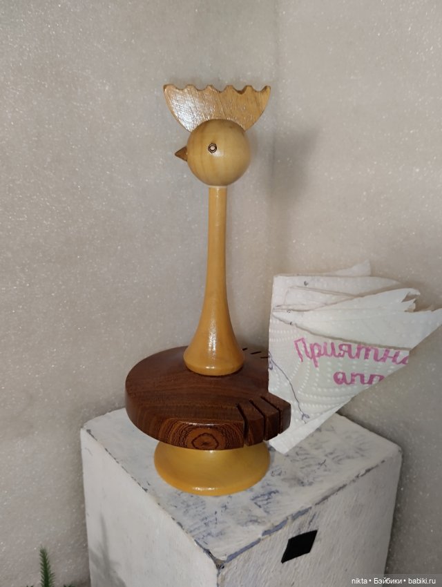 Деревянная салфетница СССР (фото 6)