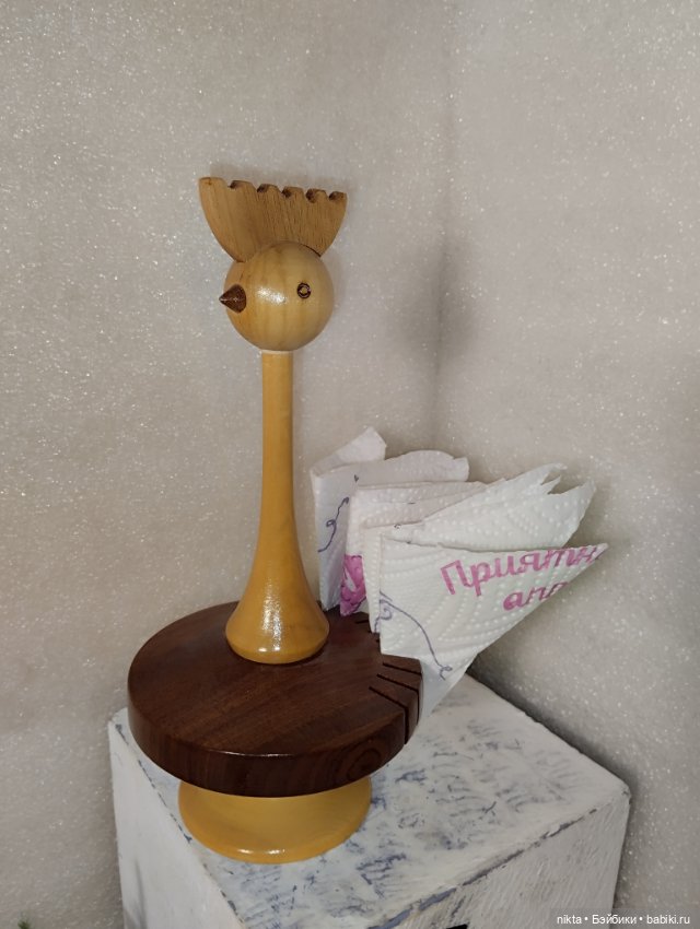 Деревянная салфетница СССР (фото 7)