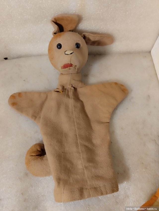 Кукла на руку СССР Лиса, собака и заяц Лотом (фото 2)