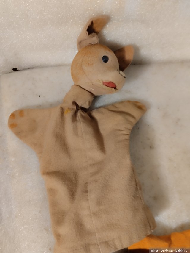 Кукла на руку СССР Лиса, собака и заяц Лотом (фото 6)