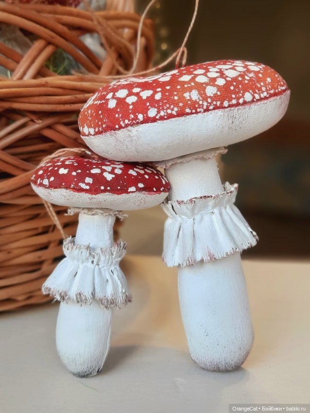 Текстильные мухоморы — Авторские игрушки (фото 2)