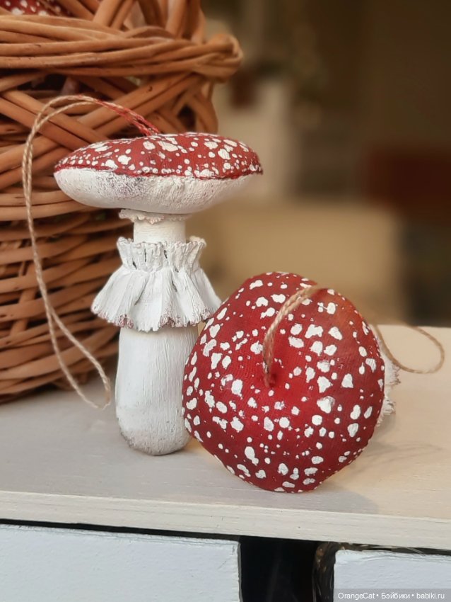 Текстильные мухоморы — Авторские игрушки (фото 6)