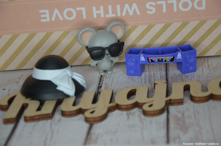 Мышонок, магнитофон Барби экстра, шляпка лол (фото 2)