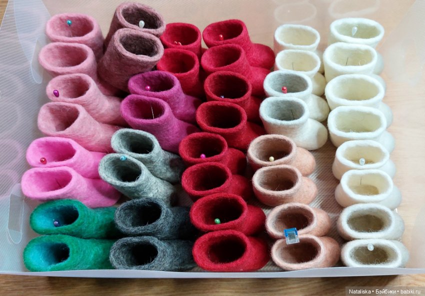 Валенки для кукол и игрушек, валенки Паола Рейна, кукловаленки 5см по стельке внутри (фото 4)