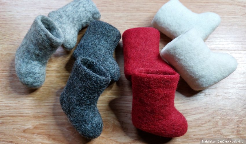 Валенки для кукол и игрушек, валенки Паола Рейна, кукловаленки 5см по стельке внутри (фото 3)