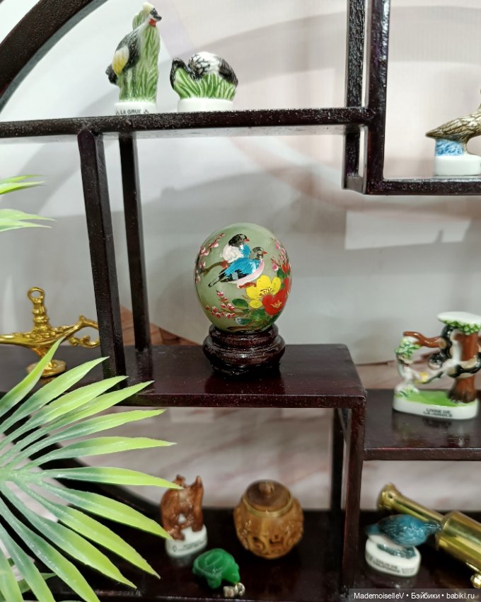 Мини яйцо оникс с ручной росписью (фото 3)