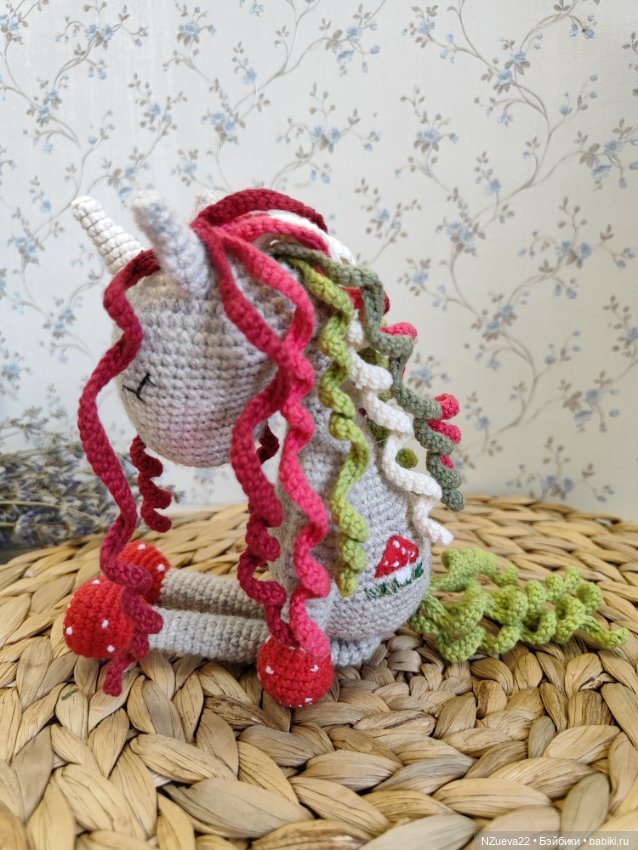 Единорожек, вязаная игрушка (фото 5)