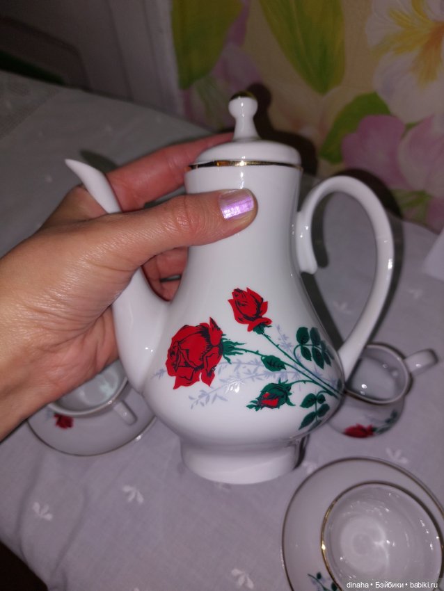 Винтажный кукольный сервиз, ГДР, 70-е (фото 5)