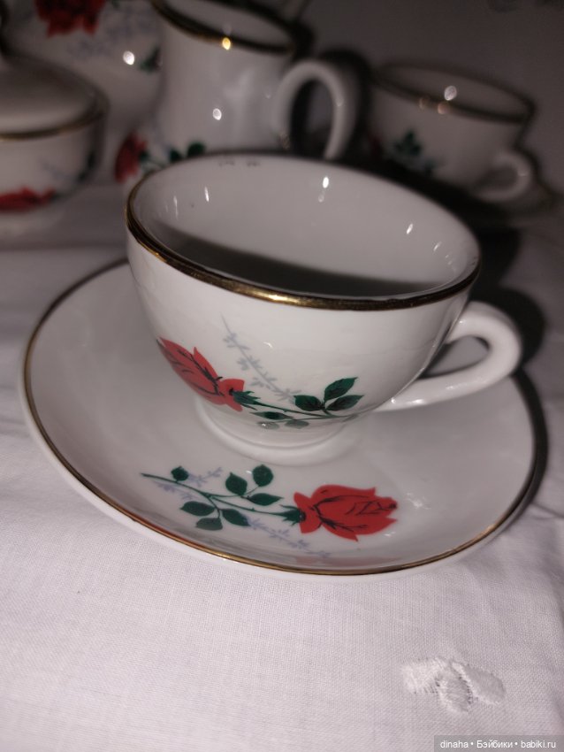 Винтажный кукольный сервиз, ГДР, 70-е (фото 2)