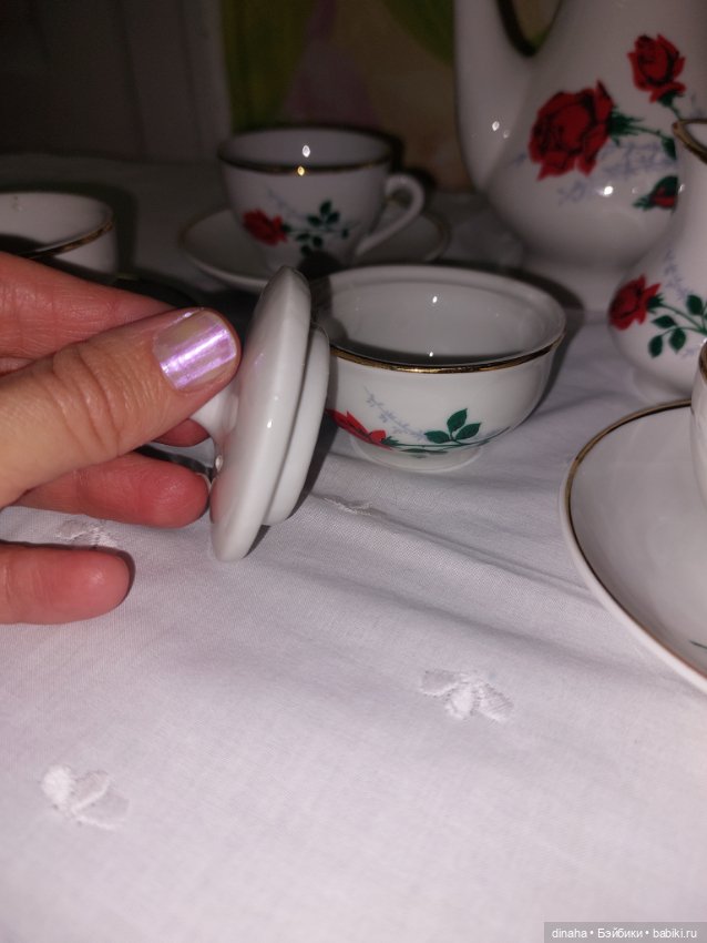 Винтажный кукольный сервиз, ГДР, 70-е (фото 3)