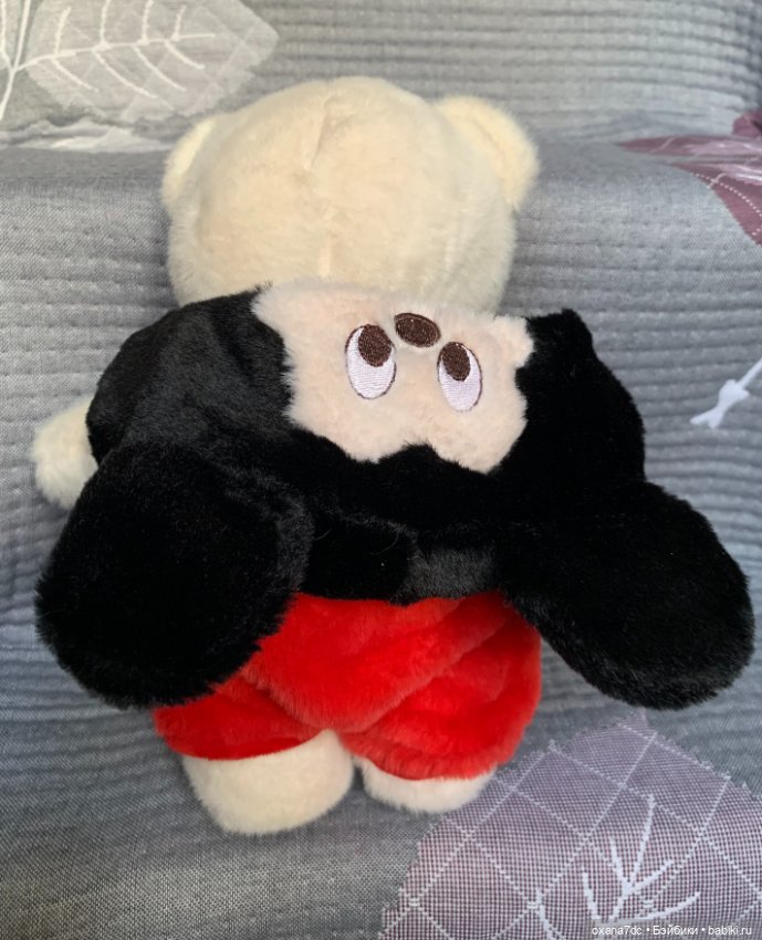 Мягкая игрушка - Мишка в костюме Микки Мауса (фото 7)