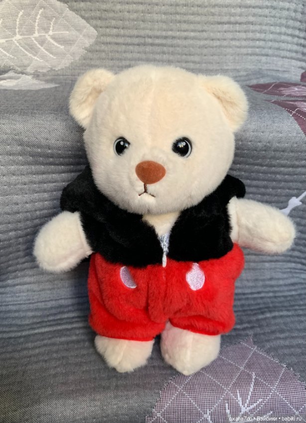 Мягкая игрушка - Мишка в костюме Микки Мауса (фото 2)