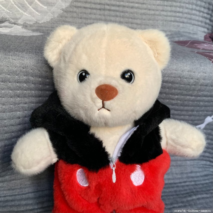 Мягкая игрушка - Мишка в костюме Микки Мауса (фото 9)