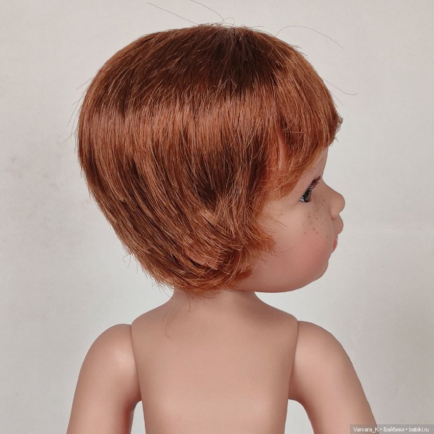 Llorens, большая артикуляционная кукла-мальчик в кедах, рыжие волосы, 42 см (фото 10)