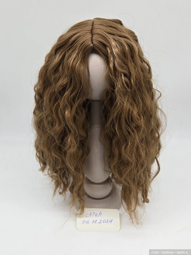 Парик для кукол, волосы волнистые, цв.рыже-русый (27), обхват головы 27см П-50 (фото 6)